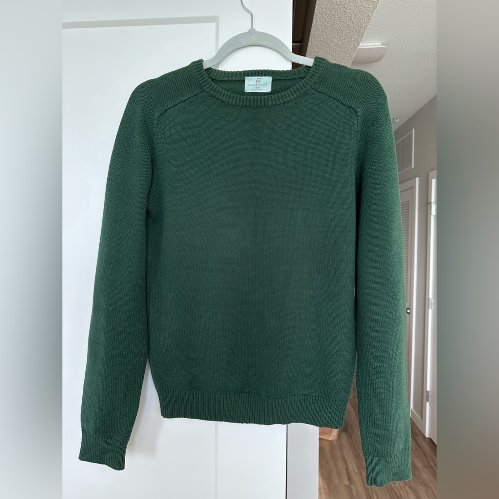 Class Club Forest Green Knit Top